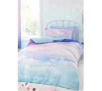 Catherine Lansfield Ombre Rainbow Clouds Fitted Sheet Multi