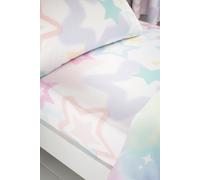 Catherine Lansfield White Ombre Stars Fitted Sheet White