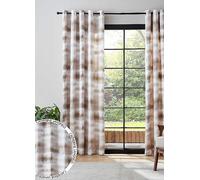 Catherine Lansfield Ombre Texture Pair of Lined Eyelet Curtains Green