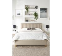 CL Opulence Twill Kingsize Ottoman Bedframe - Natural