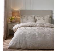 Catherine Lansfield Opulent Jacquard Duvet Cover Set With Pillowcases Champagne Gold