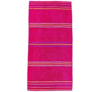 Catherine Lansfield Pack of 2 Rainbow Beach Towels Pink