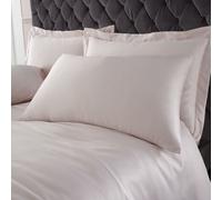 Catherine Lansfield Pillowcases Silky Soft Satin Standard 50X75Cm Pack Of 2 Pillow Cases With Envelope Closure Blush Pink