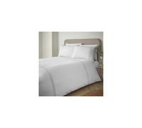 Catherine Lansfield Pintuck Easy Iron Percale Single Duvet Cover Set White