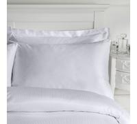 Catherine Lansfield Platinum Satin Stripe 300 Thread Count Pillow Cases, Grey, Pair
