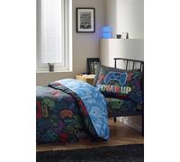Catherine Lansfield Power Up Gamer So Soft Single Duvet Cover Set Black