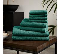 Catherine Lansfield Quick Dry Cotton 8 Piece Towel Set Forest Green