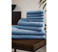 Catherine Lansfield 'Quick Dry Cotton' 8 Piece Towel Set in Blue Catherine Lansfield Blue