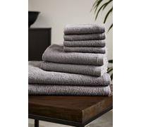 Catherine Lansfield 'Quick Dry Cotton' 8 Piece Towel Set in Grey Catherine Lansfield Grey