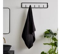 Catherine Lansfield Quick Dry Cotton 90X140 Cm Bath Sheet Black