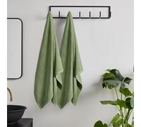 Catherine Lansfield 'Quick Dry Cotton' Bath Sheet Pair in Green Catherine Lansfield Green Bath Sheet