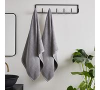 Catherine Lansfield Quick Dry Cotton Bath Sheet Pair Grey