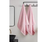 Catherine Lansfield 'Quick Dry Cotton' Bath Sheet Pair in Pink Catherine Lansfield Pink Bath Sheet