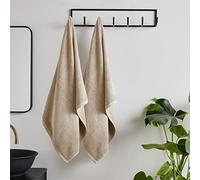 Catherine Lansfield Quick Dry Cotton Bath Sheet Pair Natural