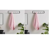 Catherine Lansfield Quick Dry Cotton Bath Towel Pink (Pack of 2)