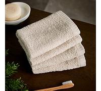 Catherine Lansfield Quick Dry Cotton Face Cloth 4 Pack Natural
