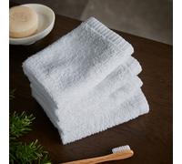 Catherine Lansfield Quick Dry Cotton Face Cloth 4 Pack White