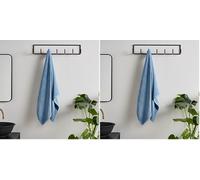 Catherine Lansfield Quick Dry Cotton Hand Towel Blue (Pack of 2)