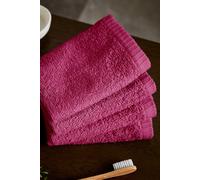 Catherine Lansfield 'Quick Dry' Face Cloth 4 Pack in Bright Pink Catherine Lansfield Bright Pink
