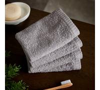 Catherine Lansfield Quick Dry Plain 30X30 Cm Face Cloth 4 Pack Grey