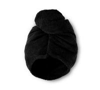 Catherine Lansfield Turbie Head Wrap Towel Quick Dry Cotton Pair Black One Size