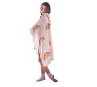 Catherine Lansfield Kids Rainbow Hearts Fleece Kids Hooded Blanket