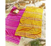 Catherine Lansfield Rainbow Pair Beach Towels Pink