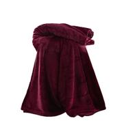 Catherine Lansfield Raschel Velvet Touch 130x170cm Blanket Throw Red