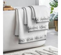 Catherine Lansfield Relax And Unwind 4 Piece Towel Set White