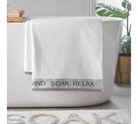 Catherine Lansfield Relax And Unwind 70x120cm Bath Towel White