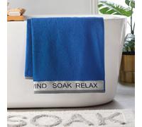 Catherine Lansfield Relax And Unwind Bath Sheet Cobalt Blue