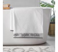 Catherine Lansfield Relax And Unwind Bath Towel White