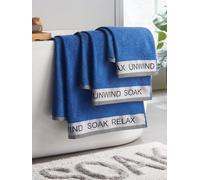 Catherine Lansfield Relax And Unwind Towel Bale 4 Pack Cobalt