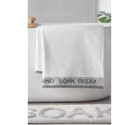 Catherine Lansfield Relax And Unwind 90x140cm Bath Sheet White