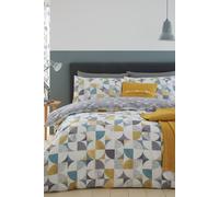 Catherine Lansfield Retro Circles Easy Care Double Duvet Set Multi