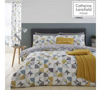 Catherine Lansfield Retro Circles Easy Care Double Duvet Set Multi