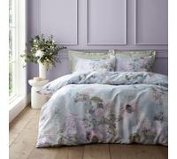 Catherine Lansfield RHS x Catherine Lansfield Floral Serenity So Soft Duvet Cover Set Blue - King - Blue