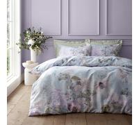 Catherine Lansfield RHS x Floral Serenity So Soft King Duvet Cover Set with Pillowcases Blue