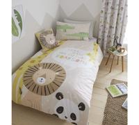 Catherine Lansfield Roarsome Animals Easy Care Single Duvet Set Natural