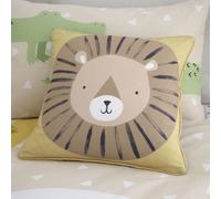 Catherine Lansfield Roarsome Animals Print Filled Cushion, Natural, 43 x 43 Cm