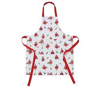 Catherine Lansfield Robins Apron 70x80cm Adult Apron Red