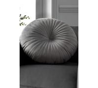 Catherine Lansfield Living Round Cushion 40x40cm Cushion Grey