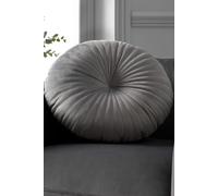 Catherine Lansfield Living Round Cushion 40x40cm Cushion Grey