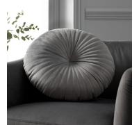 Catherine Lansfield Round Cushion Soft Touch 40X40Cm Cushion Grey
