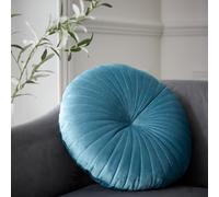 'Round' Cushion Catherine Lansfield Teal 40cm x 40cm