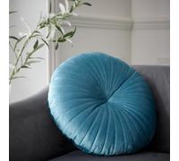 Catherine Lansfield Round Cushion Soft Touch 40X40Cm Cushion Teal Green