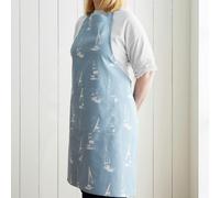 Catherine Lansfield 'Salcombe Boats' Cotton Kitchen Adult Apron in Blue Catherine Lansfield Blue