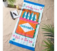 Catherine Lansfield 'Sardines' Cotton Beach Towel Catherine Lansfield Multicolor