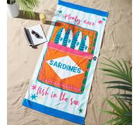 Catherine Lansfield 'Sardines' Cotton Beach Towel Catherine Lansfield Multicolor