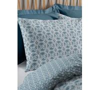 Catherine Lansfield Sardinia Tile Duvet Cover Set Blue